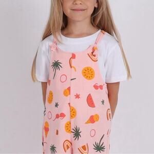 Girls Size 6 Romper Pink Summer Fun Cotton DOT AUSTRALIA Nordstrom